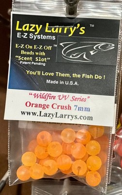 Lazy Larry's E-Z Systems 7 mm Orange Crush, Easy change Beads
