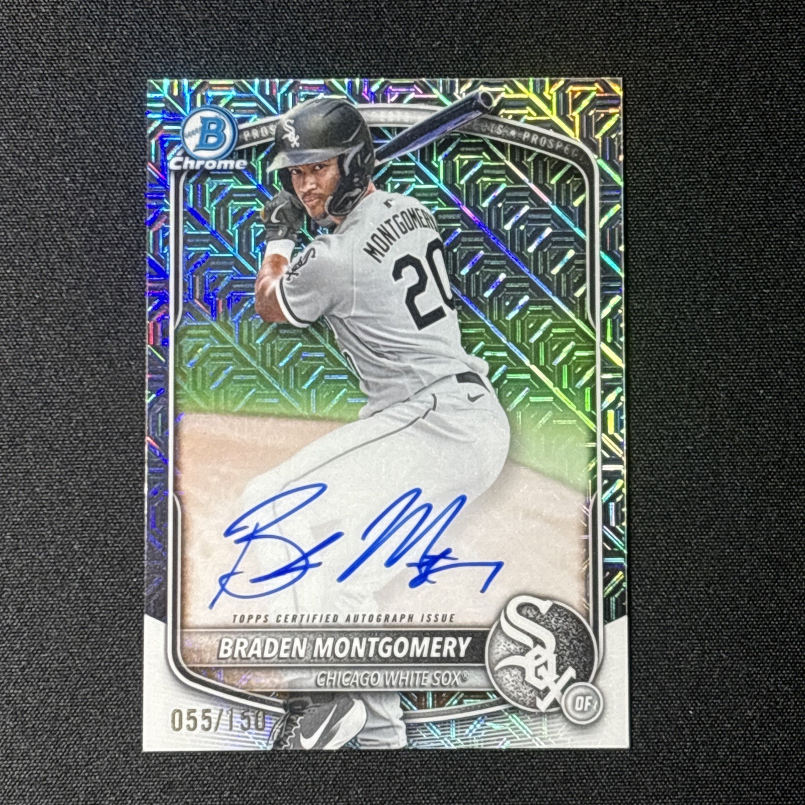 2025 Bowman Chrome Braden Montgomery Auto /150 HTA CPA-BM White Sox