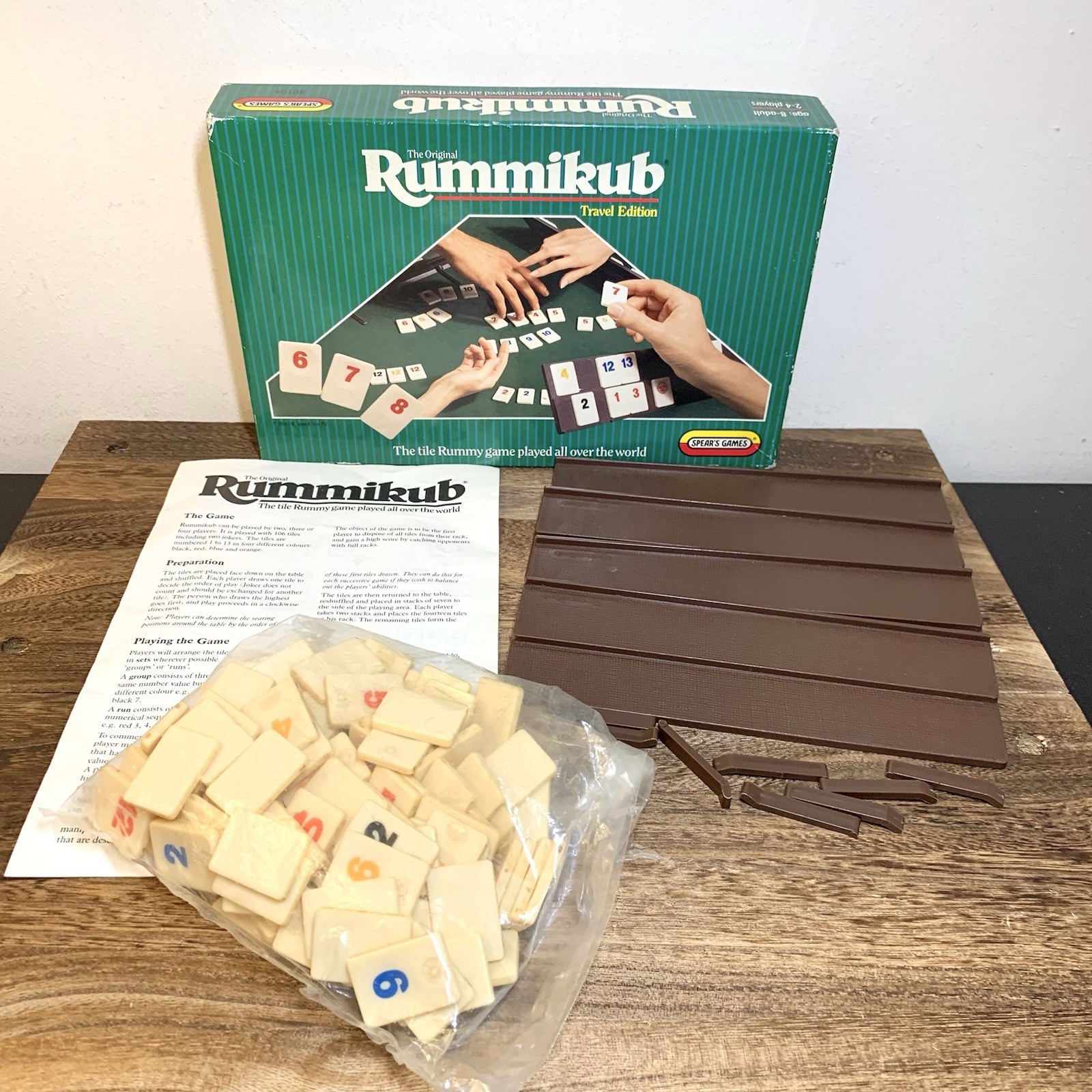 Rummikub Travel Edition Spears Games 1988 Complete