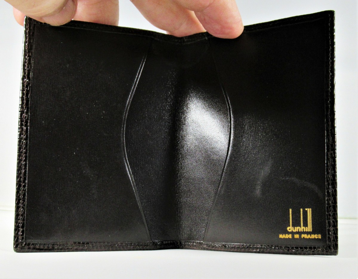 小物 dunhill Leather Card Case Black d-logo Dunhill Leather Card Case | eBay