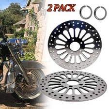 1Pair 11.5" Super Spoke Front Brake Rotors Disk Disc Fit For Harley Touring
