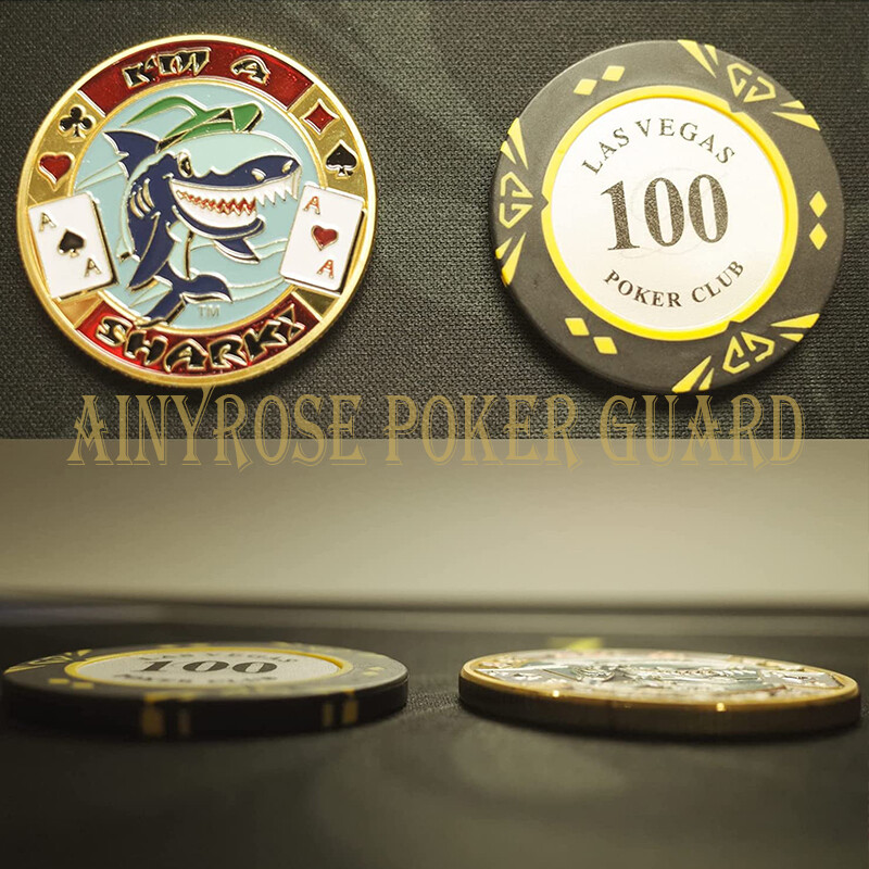 Random 10pcs Casino Poker Card Guard Cover Protector Good Luck Chips Token Coin eBay