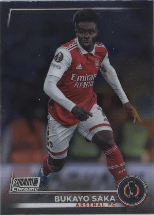 2022-23 Topps Stadium Club Chrome UEFA Club Competitions Bukayo Saka #72 - 1 of 1