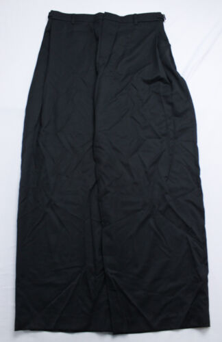 SYSTEM Men's Runway Wide Fit Adjustable Wool Pants CD4 Black Size EU:52/US36 NWT