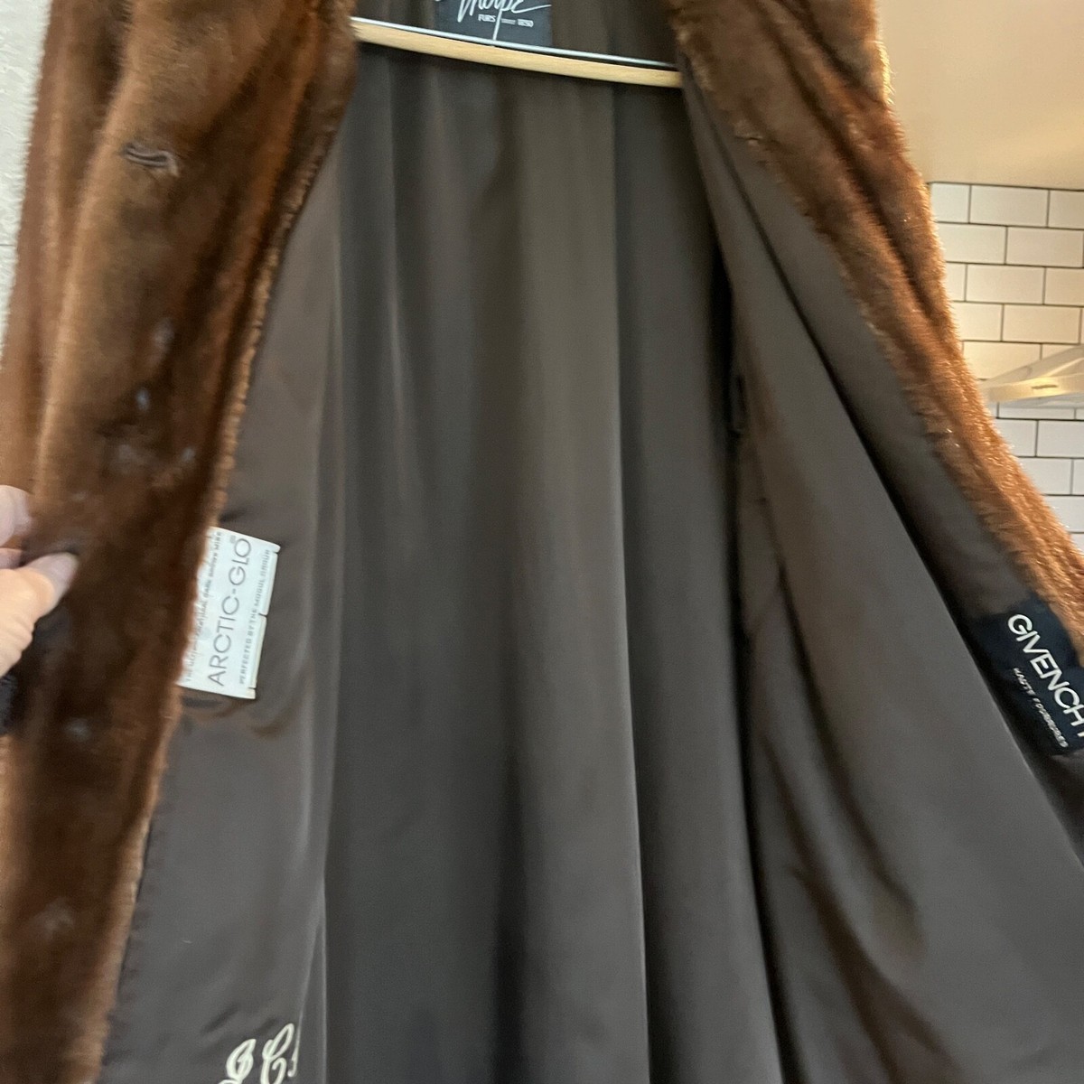Vintage Iconic Fourrure Givenchy Dark brown Mink coat women size L
