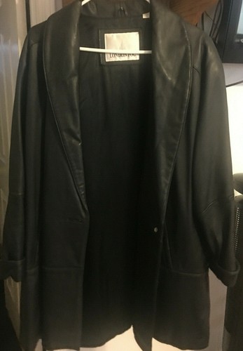 Womens London Fog Leather Jacket Size 