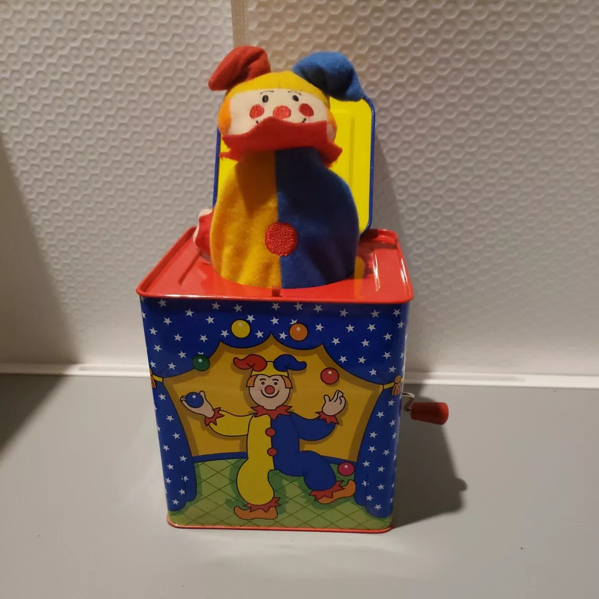 Schylling jester jack in cheap box