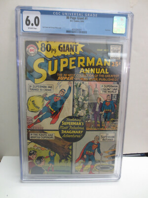 1964 DC SUPERMAN ANNUAL GIANT #1 CGC 6.0 Off-White Pages | eBay