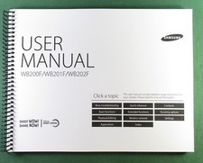 Samsung WB202F Instruction Manual: Full Color 164 Pages  Protective Covers