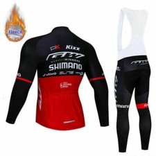 Completo Da Ciclismo Uomo Autunnale, Manica Lunga E Pantalone Imbottito 20D - Traspirante Per MTB E Bici