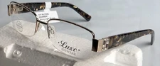 NEW LUXE EYEWEAR SWAROVSKI CRYSTAL WL0342 BROWN EYEGLASSES FRAMES 54-17-135 $124