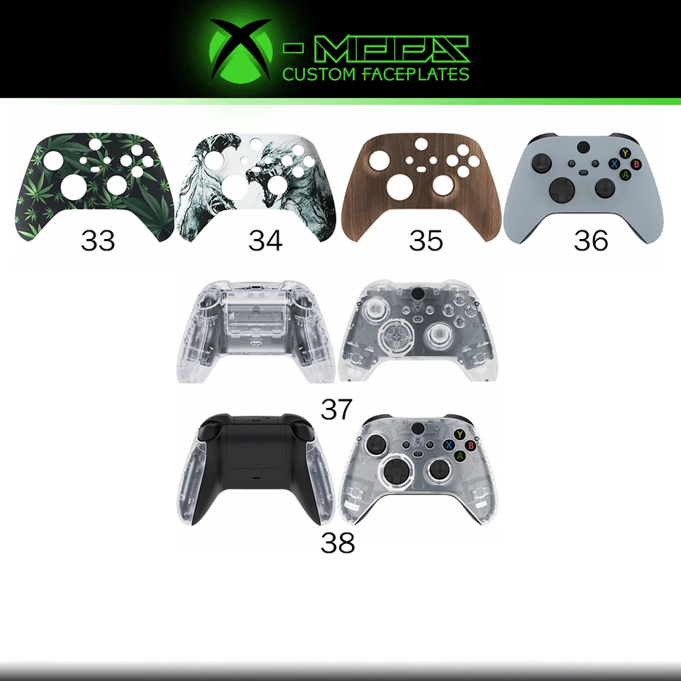 Xbox Series Controller Replacement Custom Faceplate Front Shell Case Mod Plate - Image 3 of 4