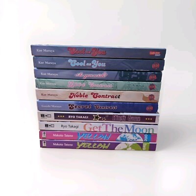 Boy's Love Manga Bundle 10 Volumes (Makoto Tateno, Ryo Takagi, Kae Maruya)