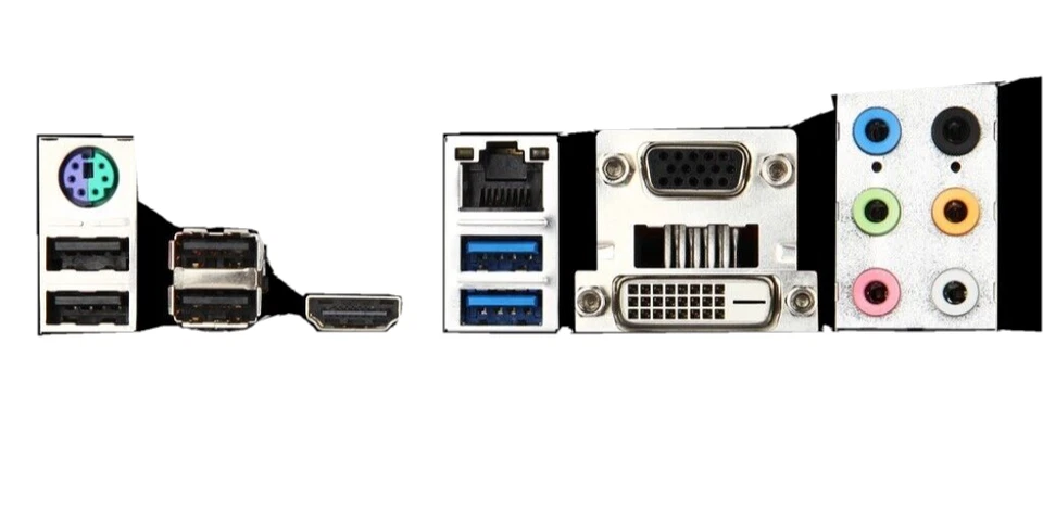 Scudo I/O per scheda madre MSI B75A-G43 GAMING piastra posteriore deflettore pos - Immagine 2 di 3