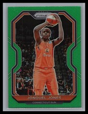 2021 Panini Prizm WNBA #29 Jonquel Jones Green Prizm Parallel Connecticut Sun