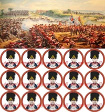 15PCS Napoleonic Wars French Grenadier Guard 4cm Plastic Figure DIY Toy