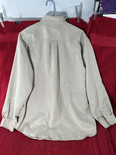 Knightsbridge Mens Shacket Button Front Beige Size Large - Picture 5 of 5