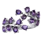 0.49Ct Pre-Owned Purple Amethyst 925 Sterling Silver Ring For Graduation Gift