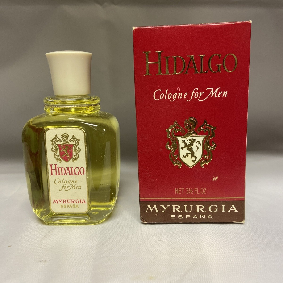 Hidalgo Eau De Cologne Men Myrurgia Splash 3 1/2 fl oz Made in