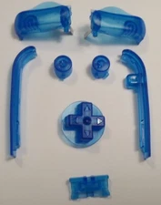Game Boy Advance BUTTONS PADS SET Nintendo GBA start select AGB-001-Clear Blue