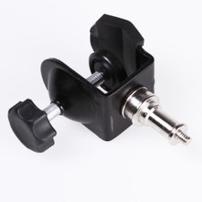 Heavy Duty Clamp U Clip Type Bracket Mount Studio Camera Flash Light Stand black