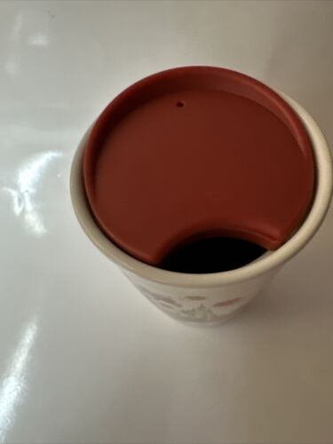 Walt Disney World Starbucks Ceramic Tumbler Mug 12 oz NEW Christmas With Lid - Picture 5 of 10