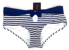 La Senza Bikini Bottoms Size 6 Blue / White BNWT