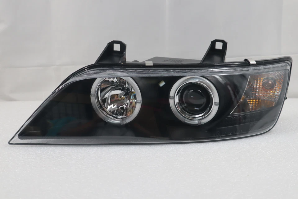 Black 1996-2002 BMW Z3 LED Halo Projector Headlights Head Lamps Pair Left+Right — 第 3/4 张图片