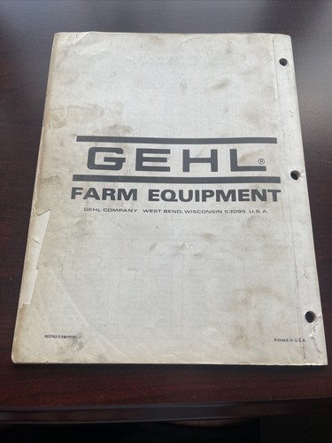Gehl Cb750 Forage Harvester Service Parts Manual Catalog List Illustrations - Picture 2 of 2