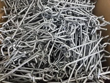 GALVANIZED 4" METAL HOOK FIXTURE FOR PEG BOARDS STORE SHOPS. Per Piece.