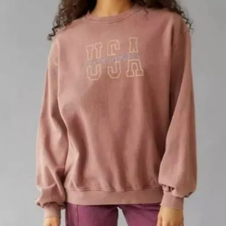 NEW URBAN OUTFITTERS SWEATSHIRT SMALL USA CALIFORNIA BROWN