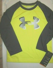 Under Armour Boys Size 4 Allseasongear Sunbleached Long Sleeve Shirt