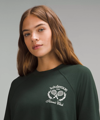 Lululemon Layered Long-Sleeve T- Shirt Size 12 Tennis Club Legacy
