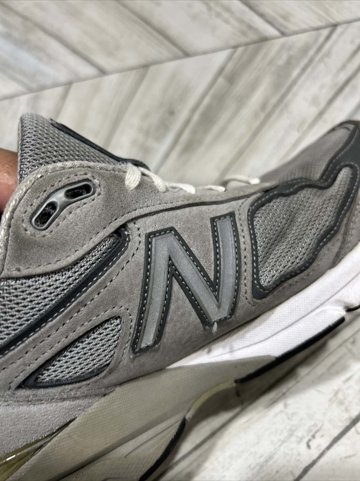 New Balance 990V4 Castlerock Gray Suede USA Men’s M990GL4 Shoes Sz 11