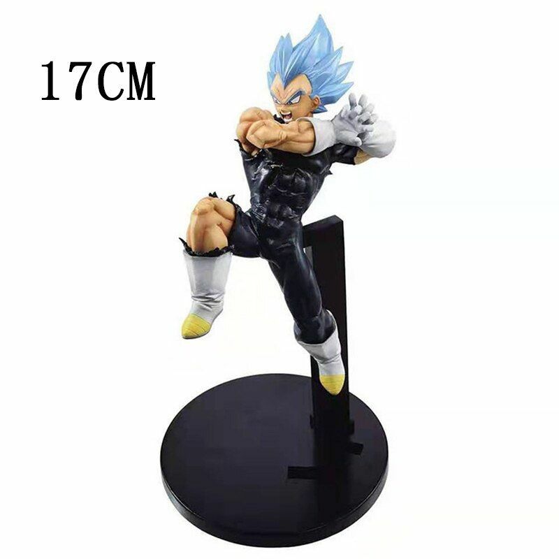 Dragon Ball Z Blue Black Goku Vegeta Gogeta Jiren Broly Action Figures  Model