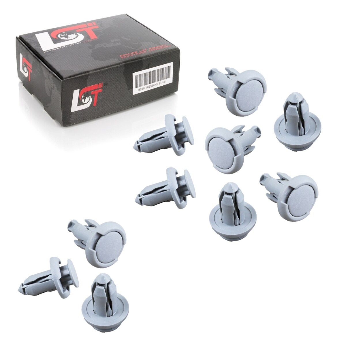 10x Bumper Fastening Clips Gray for SUBARU for MITSUBISHI