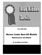 Sickle Mower Bar Service Manual International Harvester Farmall Cub C H M 1300