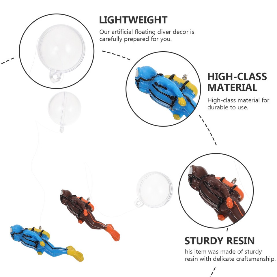 2 Sets Aquarium Decorations Ocean Ornaments Fish Tank Floating eBay