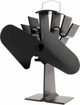 Log Burner Stove Fan | Heat Powered Twin Blade | Circulates Warm Air from Stove