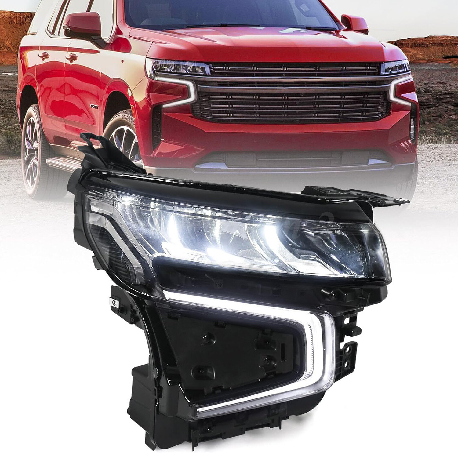For 2021-2023 Chevy Tahoe / Suburban Full LED Headlight Passenger Right Side RH