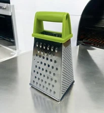Box Grater Shredder Four Sides For Cheese And Food Stainless Steel New