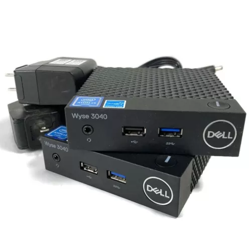 Lot of 2 Dell Wyse 3040 Thin Client QC X5-Z8350 1.44GHz 2GB 8GB SSD - No OS