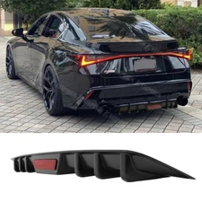 For Lexus IS250 IS350 F SPORT Rear Bumper Diffuser Lip Splitter Spoiler Matte