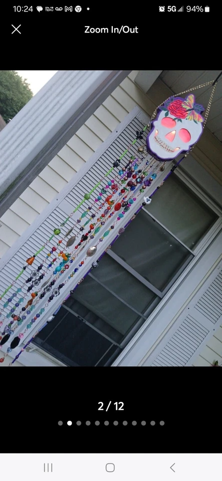 Handmaid Sugar Skull Windshine Suncatcher.NUEVO Foto 2 de 4