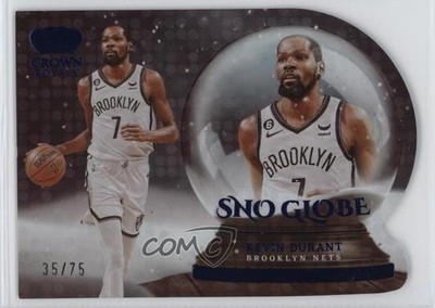 2022-23 Panini Crown Royale Sno Globe Blue 35/75 Kevin Durant #4 ni4