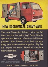 1964 Chevrolet Van Flat Floor And Low Price Tag Vintage Print Ad