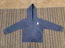 Carharrt Boys Pull Over Sweatshirt Hoodie 1/4 Zip Blue Size 5T