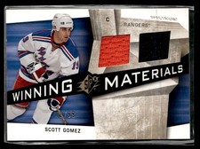 2008-09 SPx Winning Materials Spectrum Scott Gomez 41/99 New York Rangers #WM-GZ