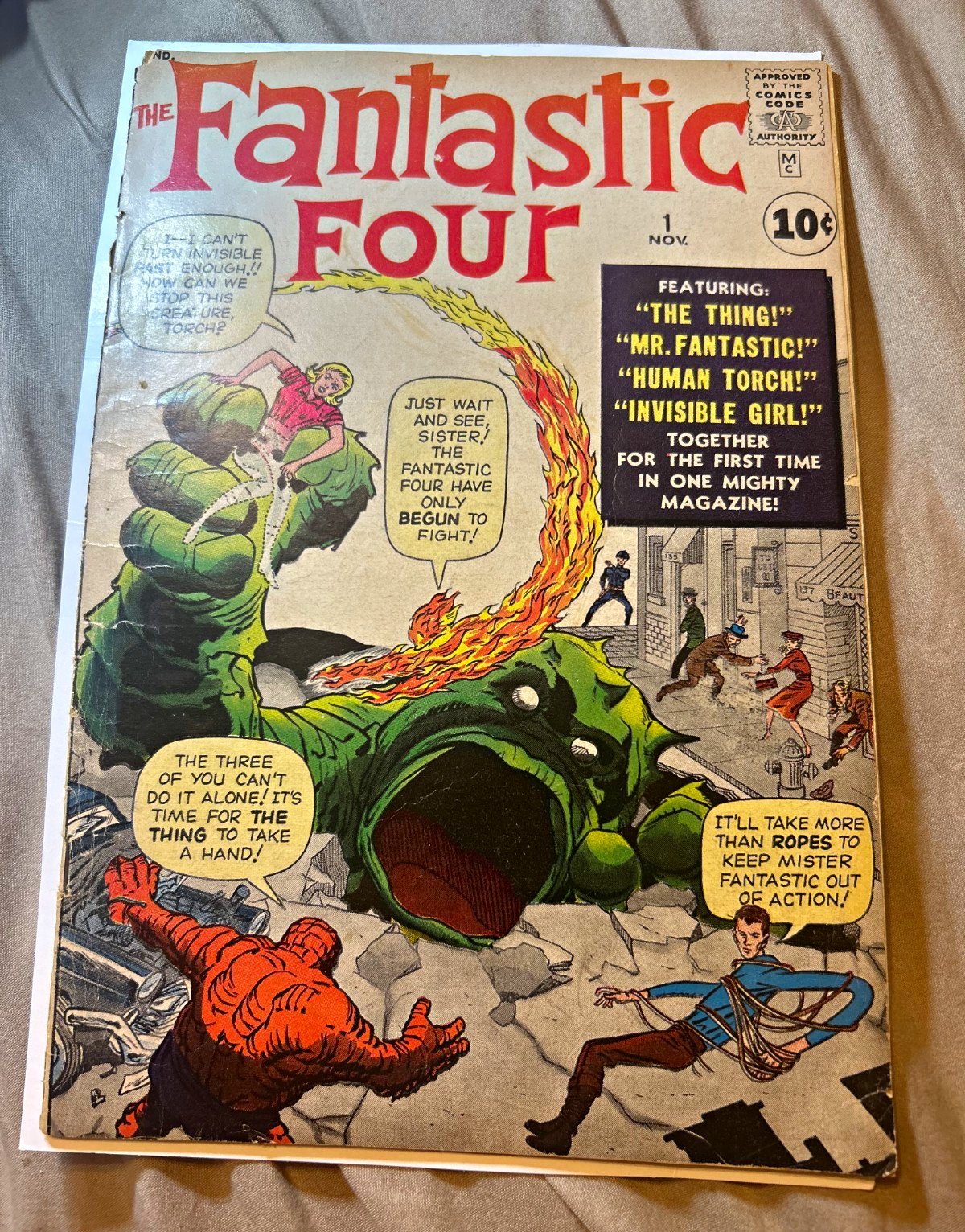 Marvel The Fantastic Four #1 Single Issue Stan Lee/Jack Kirby Thing Torch