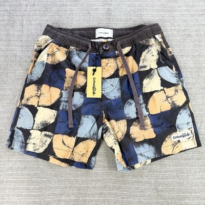 Critical Slide Society Board Shorts Geo Swim Trunk TCSS Brown Multi Size 32 NWT